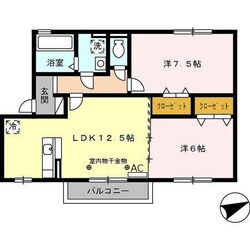 蓮花寺駅 徒歩10分 2階の物件間取画像